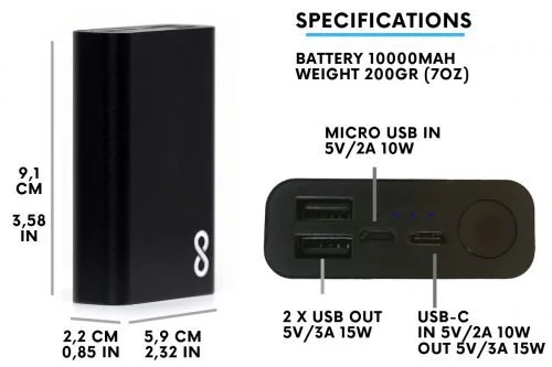 moovy mini power bank specifications